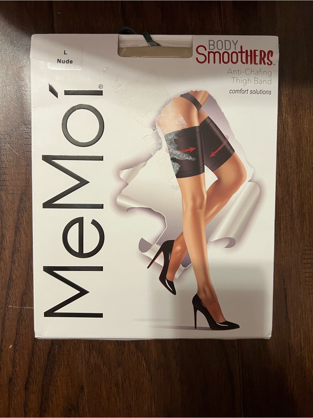 MeMoi Women's BodySmootHers Anti Chafe Shaping Thigh Bands - Large / Nude $13.50